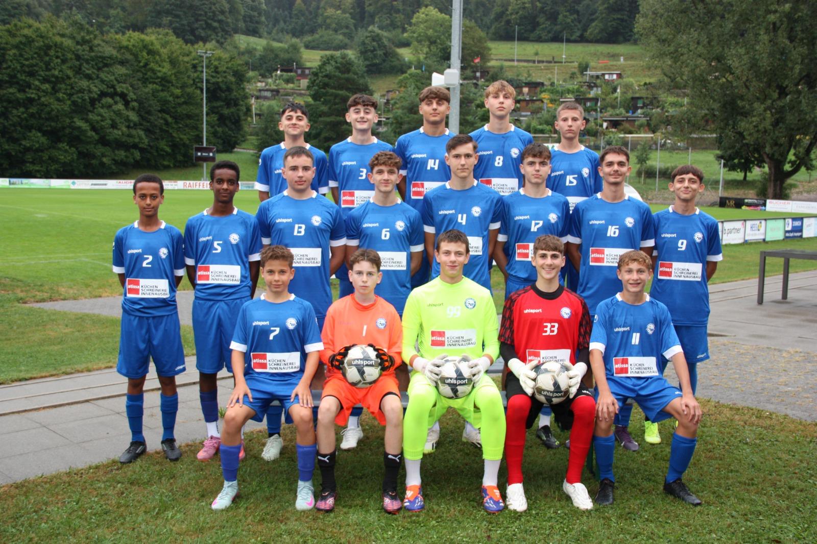 Ca-Junioren FC Littau – Mannschaftsfoto 2025/26