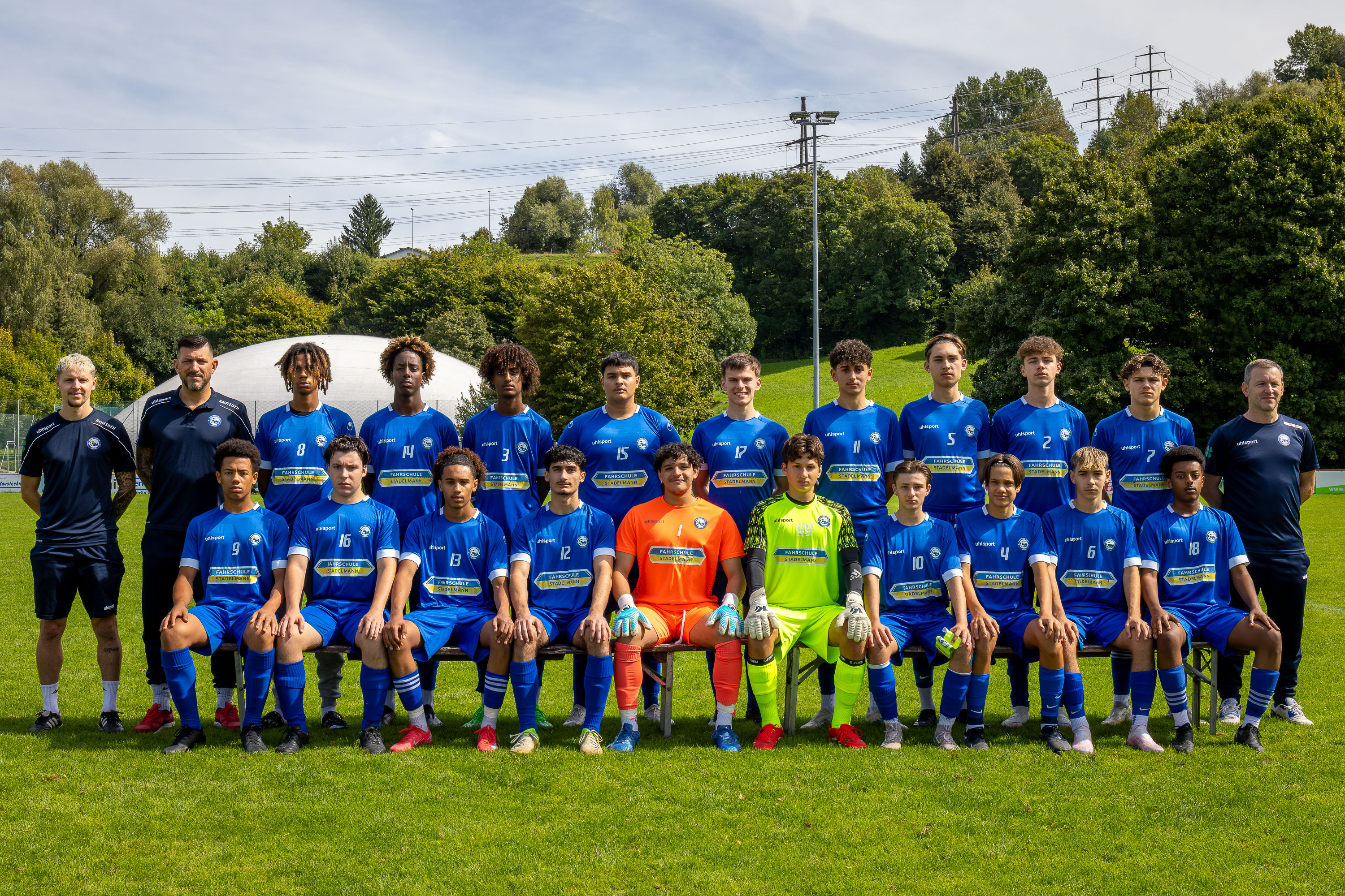 Ba-Junioren FC Littau – Mannschaftsfoto 2025/26