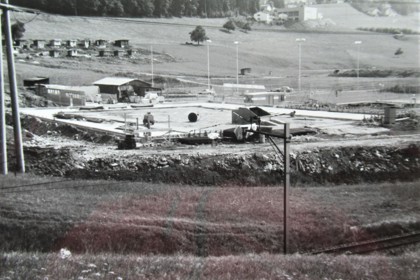 Littau Ruopigenmoos 1976 Tennisplatz Bau